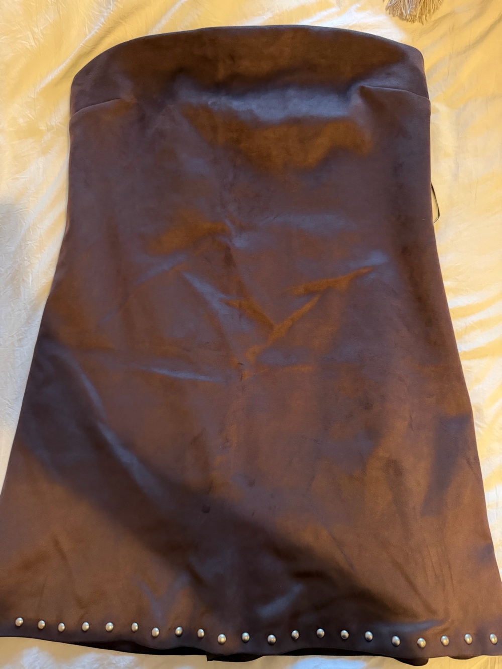 Abercrombie and Fitch brown suede dress